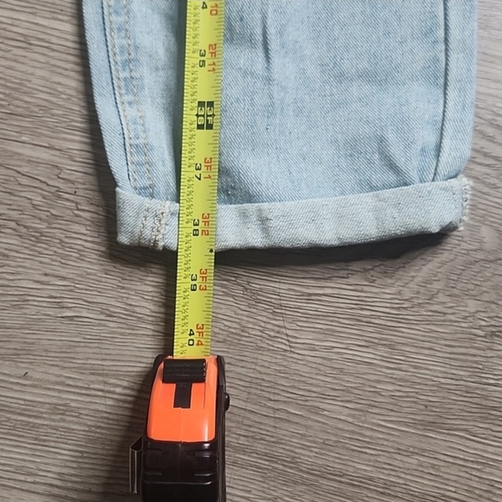 Denim Jeans Light Wash Distressed Ripped - Picture 6 of 10